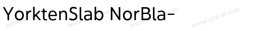 YorktenSlab NorBla字体转换